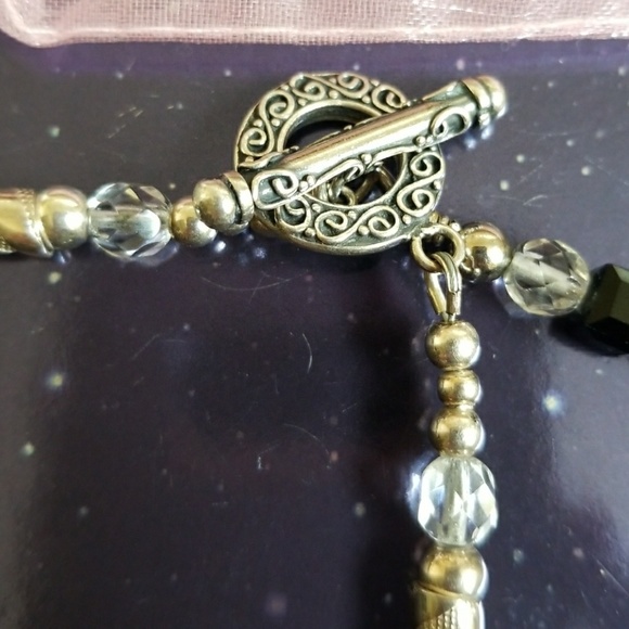 Austrian Crystal and Silvertone Bracelet - Picture 5 of 6